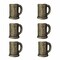 Antique Finish Cast Iron Beer Mug Decorative Cabinet Knob Drawer Pulls Set of 6